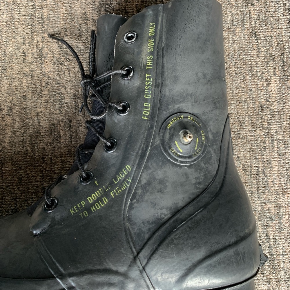 Bottes Militaires Bata Mickey Mouse Homme Taille 11 W - Vintage 1972 - Pour Temps Froid Extrême
